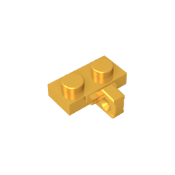 Scharnierplatte 1 x 2 Verriegelung mit 1 Finger seitlich, ohne Nut
