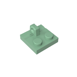 Scharnierplatte 2 x 2 Verriegelung mit 1 Finger oben