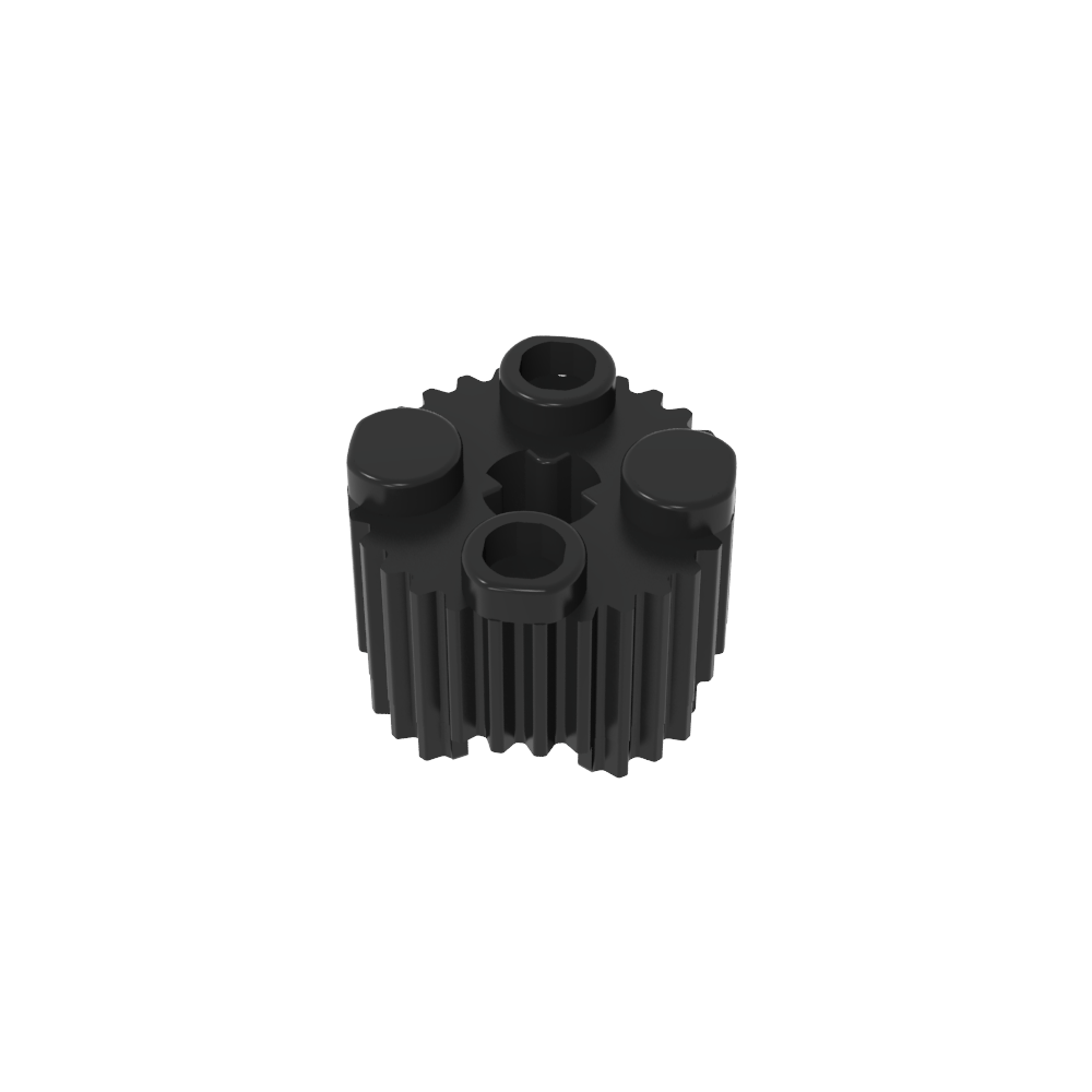 Rundstein 2 x 2 [Grill]-MyGobricks