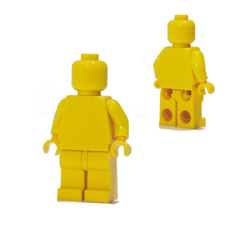 Minifiguren aus einfarbigen Bausteinen, kompatibel mit universellen, kleinteiligen, einfarbigen Bausteinen, Trendy Moc (Multi-Creation) Baustein-Wandbasis-Zubehör.