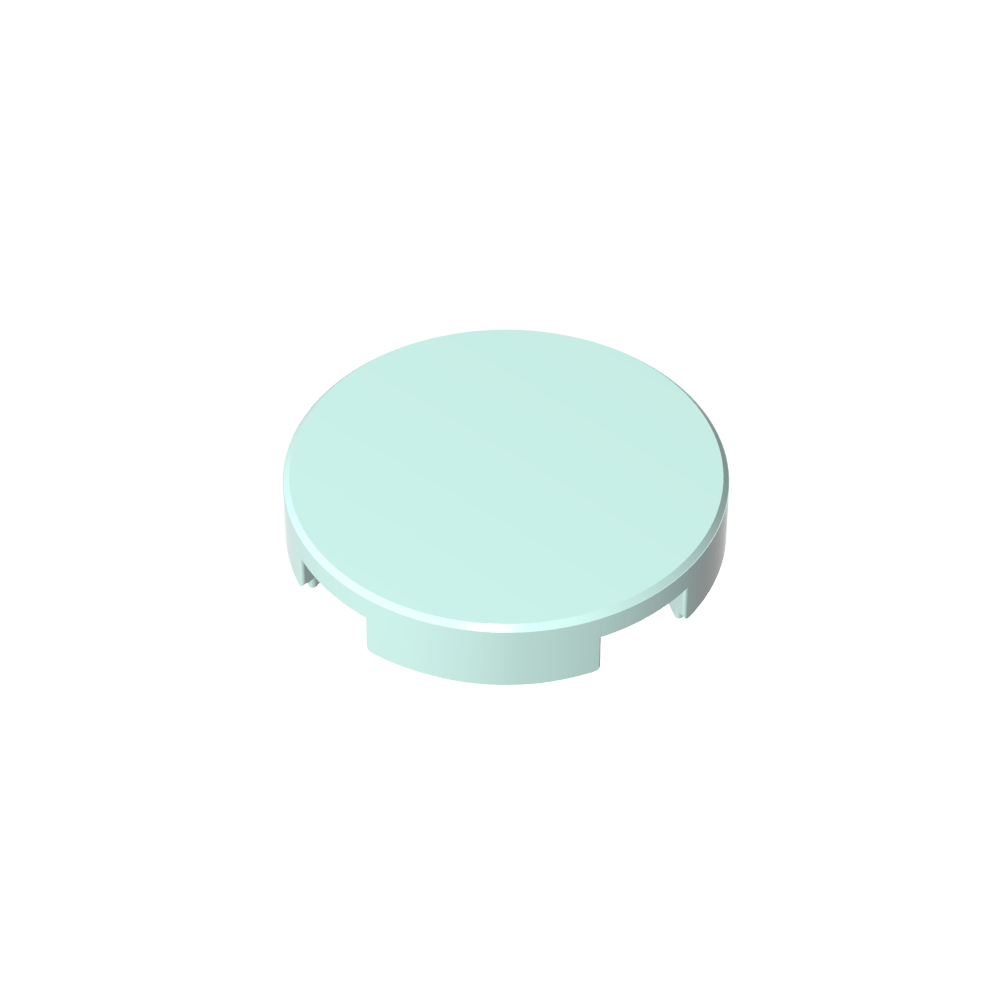 Runde Fliese 2 x 2 mit Bolzenhalter unten - MyGobricks