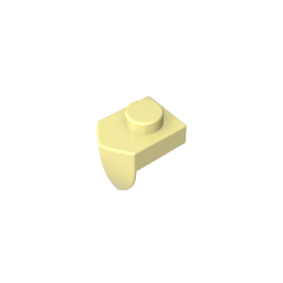 Platte Spezial 1 x 1 mit vertikalem Zahn-MyGobricks