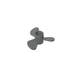 Propeller 3 Blatt 3 Durchmesser mit Achsenkreuz