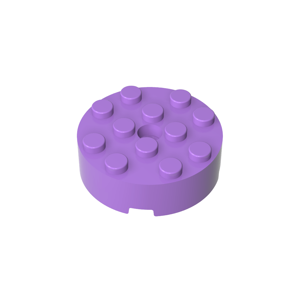 Rundstein 4 x 4 [Mittelloch]-MyGobricks