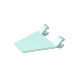 Flagge 2 x 2 Trapez mit 2 Clips [Dicke U-Clips]