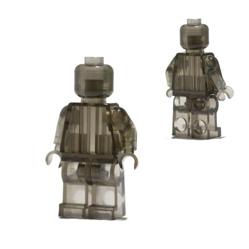 Minifiguren aus einfarbigen Bausteinen, kompatibel mit universellen, kleinteiligen, einfarbigen Bausteinen, Trendy Moc (Multi-Creation) Baustein-Wandbasis-Zubehör.