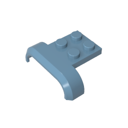 Radlauf, Kotflügel 3 x 4 mit 2 x 2 Platte