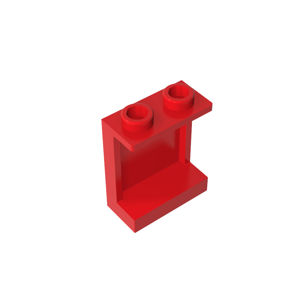 Platte 1 x 2 x 2 [Seitenstützen / Hohlbolzen]