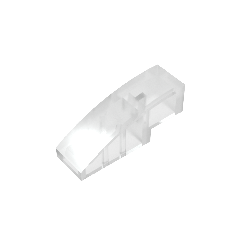 Schrägstein gebogen 3 x 1 ohne Noppen - MyGobricks