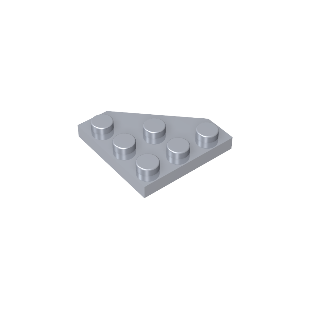 Keilplatte 3 x 3 Ecke abgeschnitten-MyGobricks