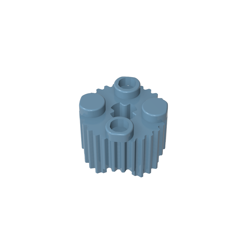 Rundstein 2 x 2 [Grill]-MyGobricks