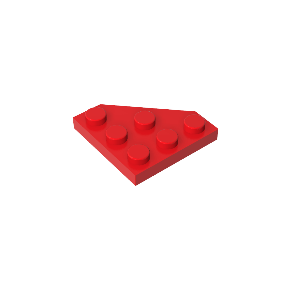 Keilplatte 3 x 3 Ecke abgeschnitten-MyGobricks