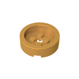 Rundstein 4 x 4 mit vertiefter Mitte