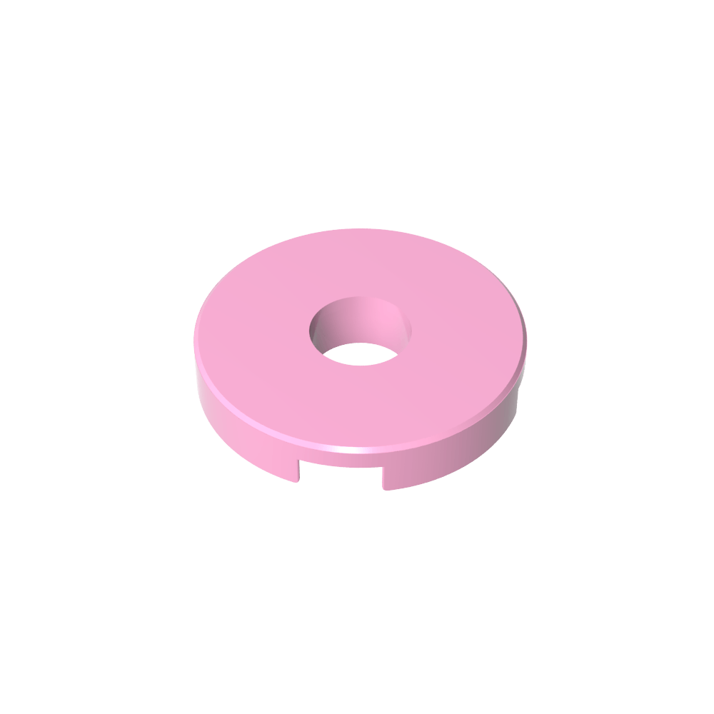 Fliese rund 2 x 2 mit Loch - MyGobricks