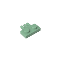 Scharnierplatte 1 x 2 mit 3 Fingern an der Seite