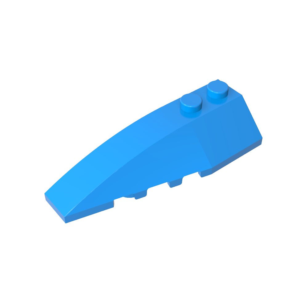 Keil gebogen 6 x 2 links-MyGobricks