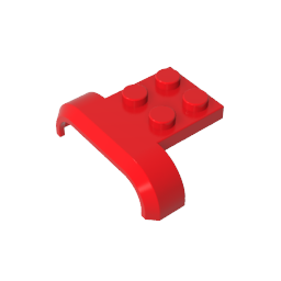 Radlauf, Kotflügel 3 x 4 mit 2 x 2 Platte