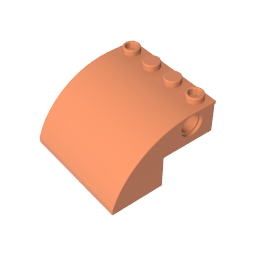 4x4x2 gebogene Steine mit Bolzenlöchern