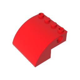 Schrägstein gebogen 4 x 4 x 2 mit Löchern