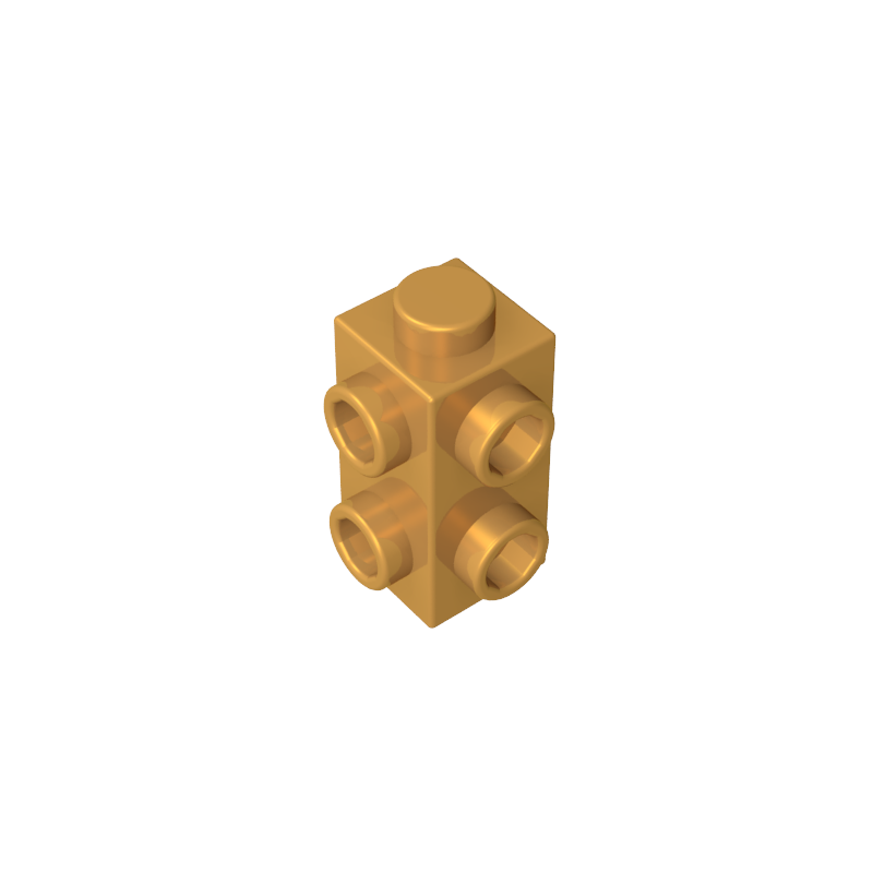 1x1x2 doppelseitiger Ziegelstein mit erhabenen Spitzen