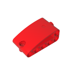 Technik, Platte gebogen 2 x 5 x 3 doppelt modifizierte L-Form Viertelellipse dick-MyGobricks
