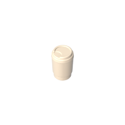 Minifigur hält eine Kaffeetasse oder einen Becher zum Mitnehmen