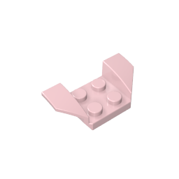 Kotflügel 2 x 4 mit 2 x 2 Bolzen und ausgestellten Flügeln