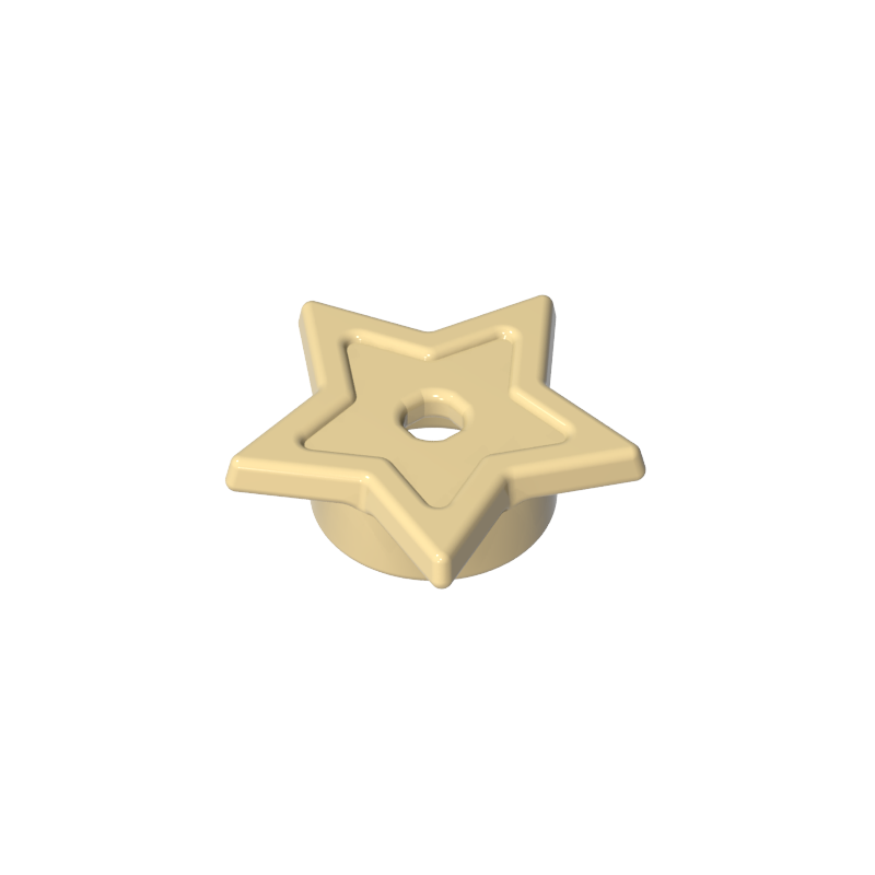 1x1 fünfzackige Sterndekoration