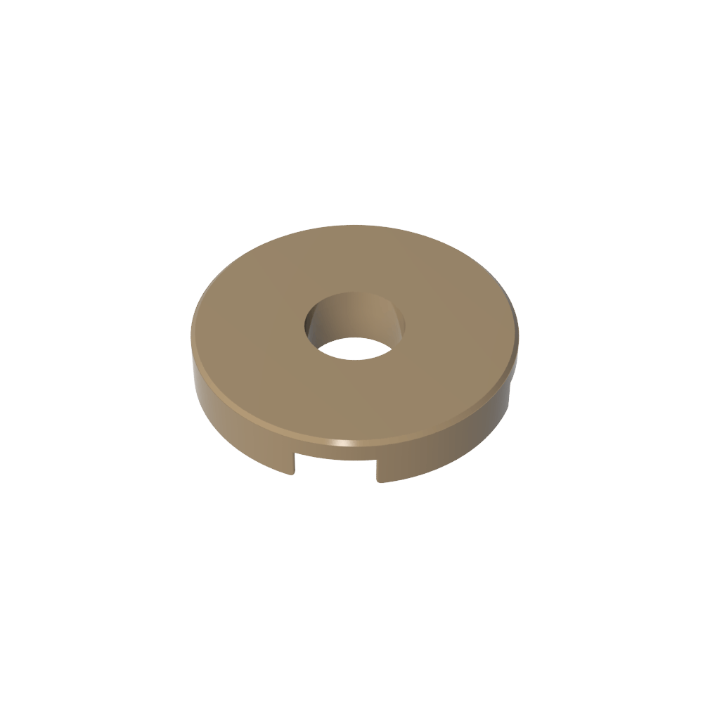 Fliese rund 2 x 2 mit Loch - MyGobricks