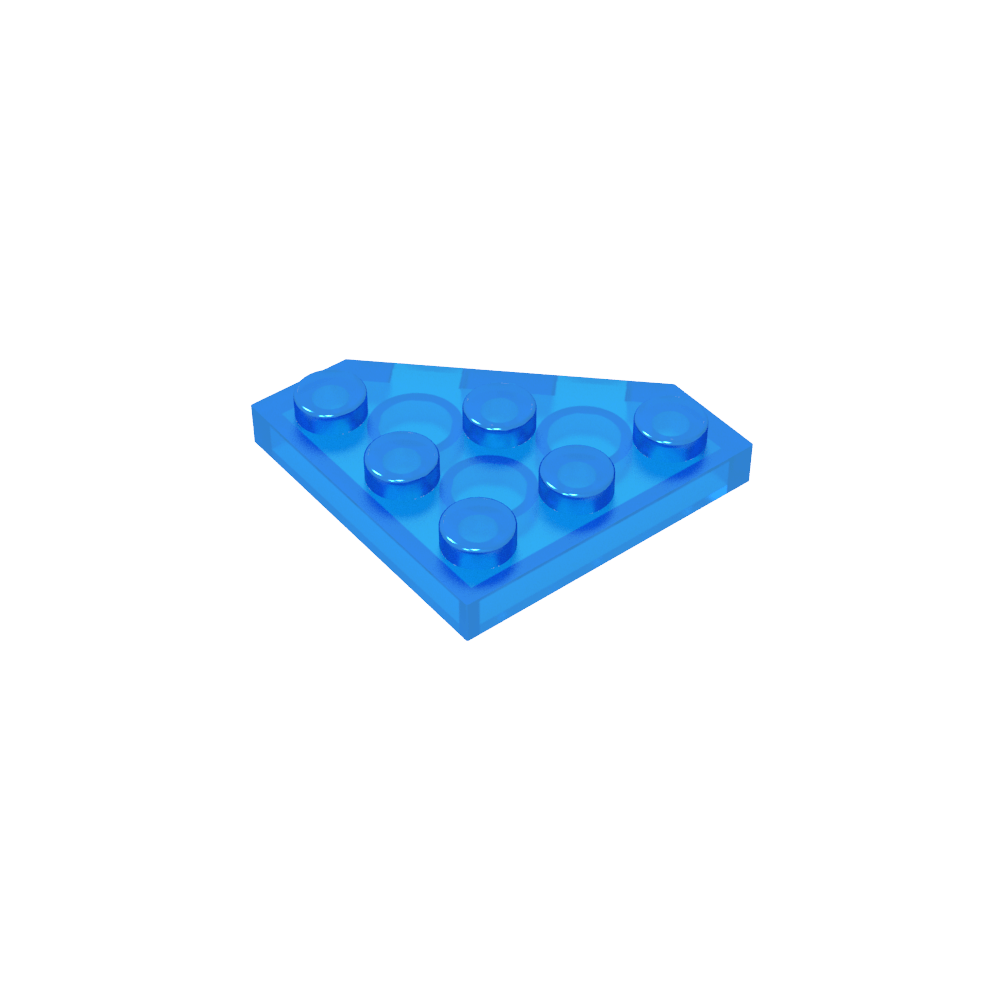 Keilplatte 3 x 3 Ecke abgeschnitten-MyGobricks
