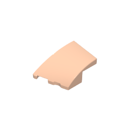 3x2 Keilförmiger gebogener Stein (links)