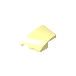 3x2 Keilförmiger gebogener Stein (links)