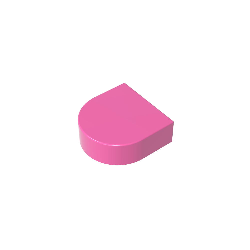 Fliese 1 x 1 Halbkreis