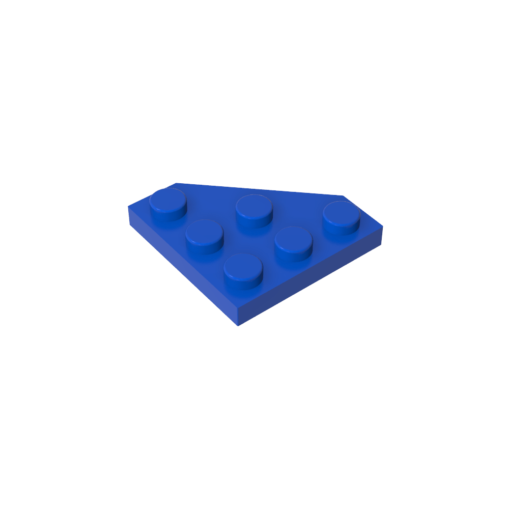 Keilplatte 3 x 3 Ecke abgeschnitten-MyGobricks