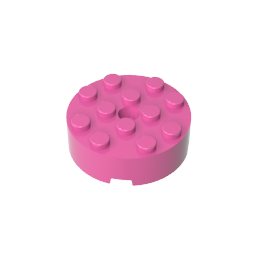 Rundstein 4 x 4 [Mittelloch]-MyGobricks