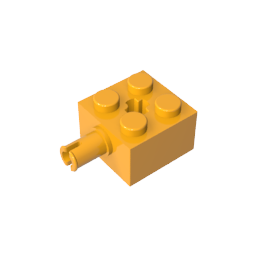 Stein Spezial 2 x 2 mit Stift und Achsloch - MyGobricks