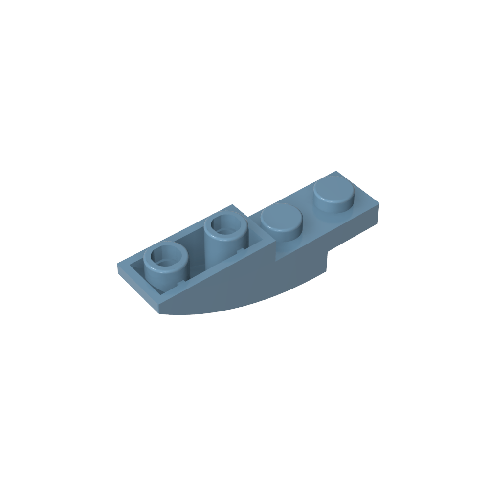 Schrägstein gebogen 4 x 1 invertiert - MyGobricks