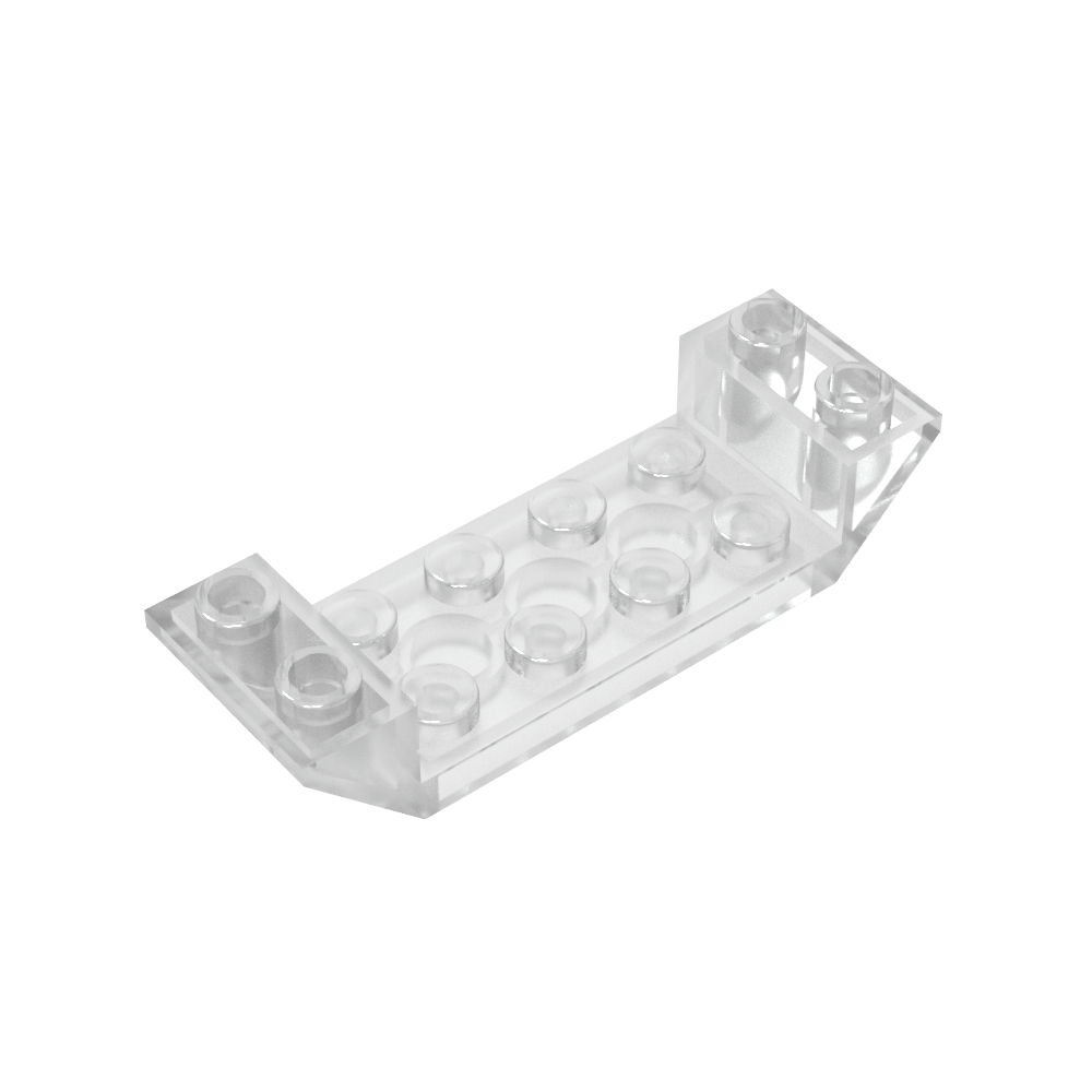 Schräge umgekehrte 45° 6 x 2 Doppelt mit 2 x 4 Ausschnitt-MyGobricks