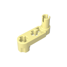Technic Balken 3 x 0,5 Liftarm mit Nabe und Stift / Kurbel - MyGobricks