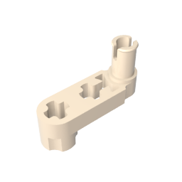 Technic Balken 3 x 0,5 Liftarm mit Nabe und Stift / Kurbel - MyGobricks