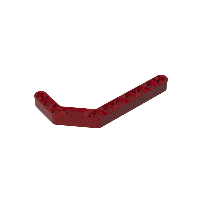 3x7 doppelt gebogener 45°-Arm/Träger mit Wellenbolzenloch