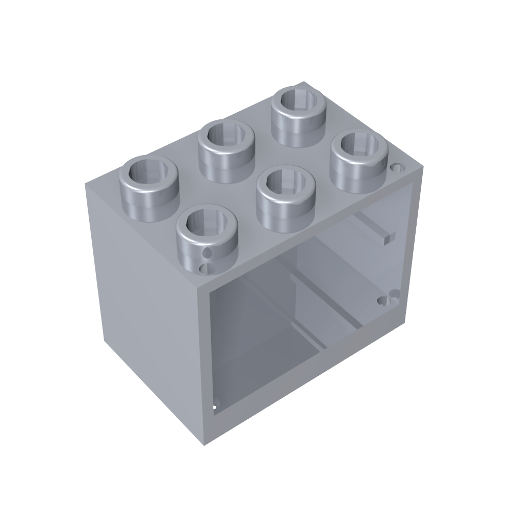 Schrank 2 x 3 x 2 mit massiven Bolzen - MyGobricks