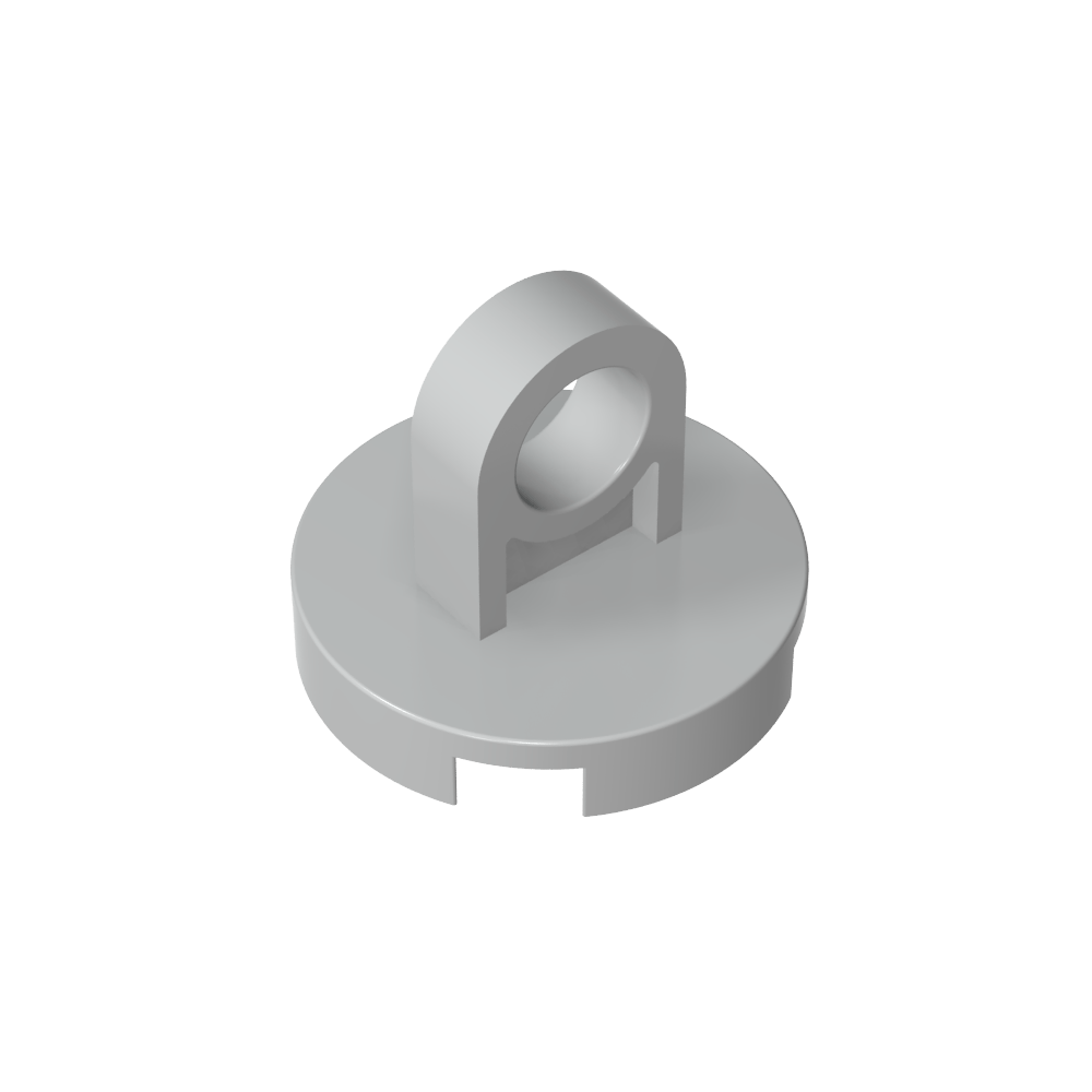 Runde Fliese 2 x 2 - Dünner Hebering - MyGobricks