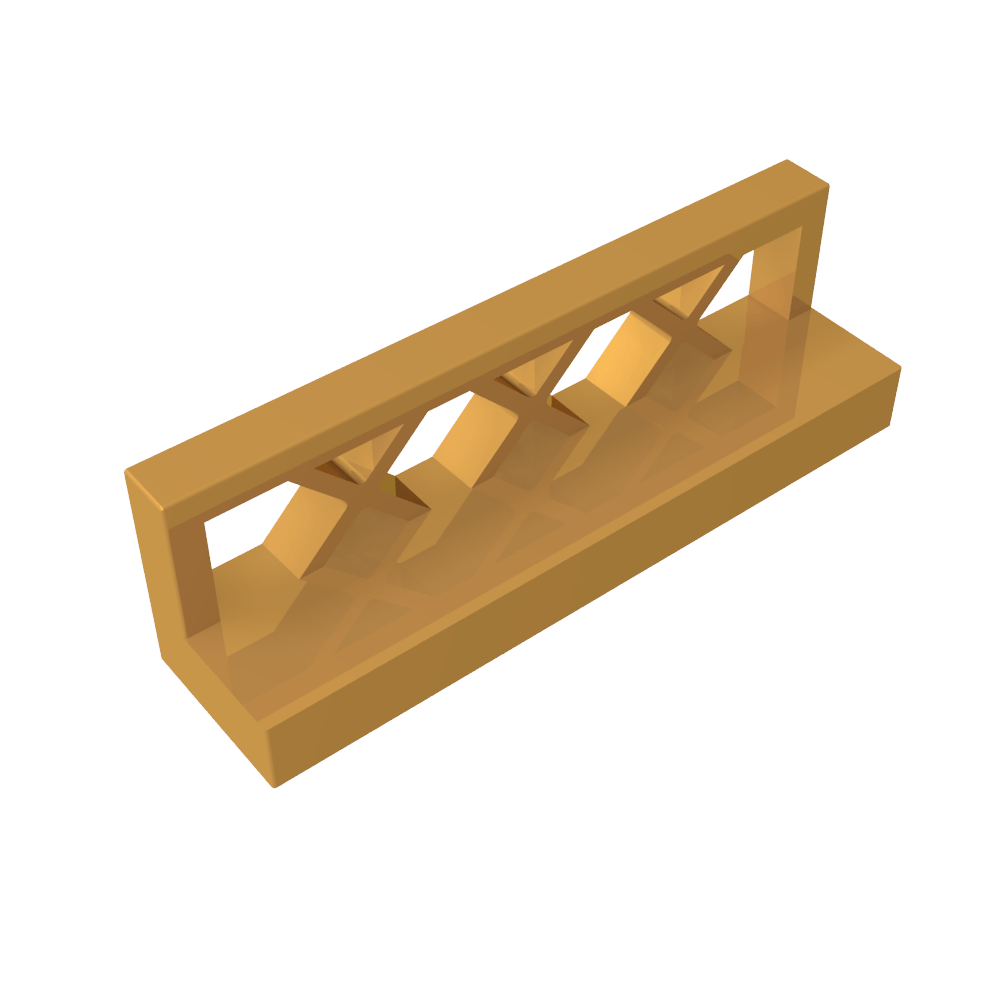 Zaun 1 x 4 x 1-MyGobricks