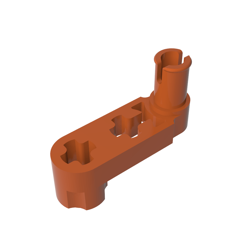 Technic Balken 3 x 0,5 Liftarm mit Nabe und Stift / Kurbel - MyGobricks