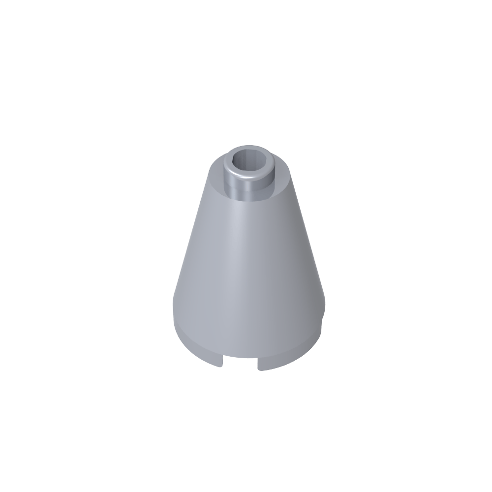 Kegel 2 x 2 x 2 mit blockiertem offenen Bolzen – MyGobricks