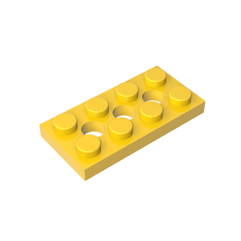 Technic Platte 2 x 4 [3 Löcher]-MyGobricks