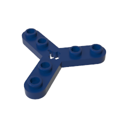 Technic Plattenrotor 3 Blatt mit glatten Enden und 6 Bolzen (Propeller)