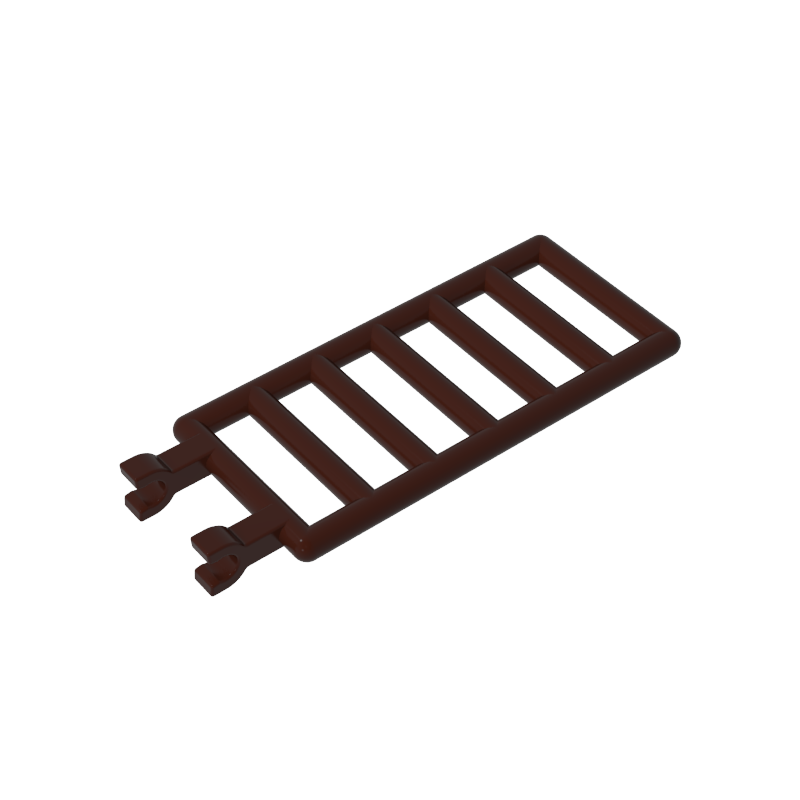 7x3 Trapezförmiges Zaunstück mit Klammern auf einer Seite