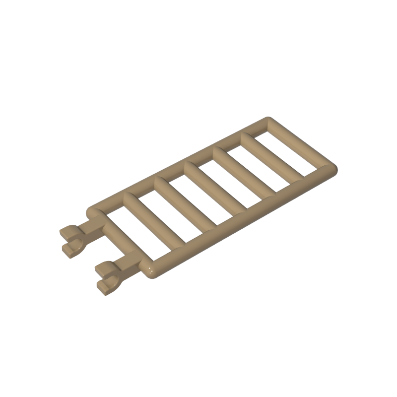 7x3 Einseitiges trapezförmiges Zaunelement mit Klemme